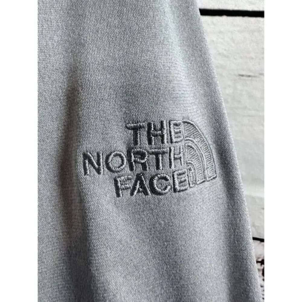 North Face Sweater Adult 2XL Grey 1/4 Zip Pullover‎ Sweatshirt Stretch Mens